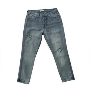 NWOT 7 For All Mankind Distressed Cropped Jeans RN115561 – Sz 28
